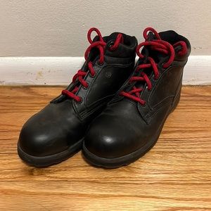 Black leather Red Wing ankle boots size 7